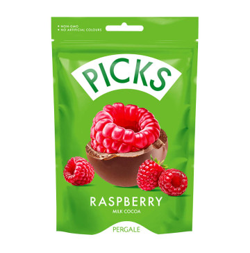 Драже Pergale Сублімована малина з глазур'ю з молочного какао 90г