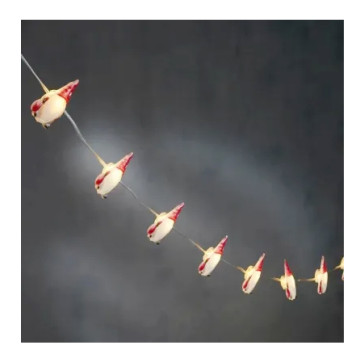 Гірлянда струна Санта 10 LED біл 1.3м