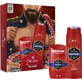 Набір дезодорант твердий 50мл + гель для душу та шампунь 3 в1 250мл Captain Old Spice 1шт