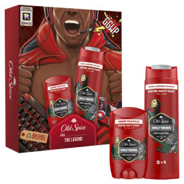 Набір Old Spice твердий  дезодорант Wolfthorn 50мл + Гель для душа та шампунь 3 в 1 Wolfthorn 250мл  