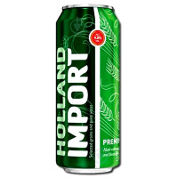 Пиво 0.5л 4.8% світле фільтроване пастеризоване Holland Import з/б