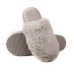 Капці домашні жіночі HS-LUX хутрянi закриті сірі р.38/39