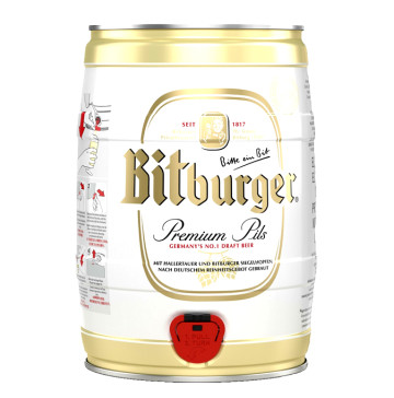Пиво Bitburger Premium Pilsner світле з/б 5л Німеччина