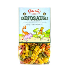 Макарони DALLA COSTA Dinosauri з томатом і шпинатом 250г