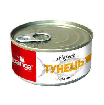 Тунець Banga цілий в/о ключ з/б 160г