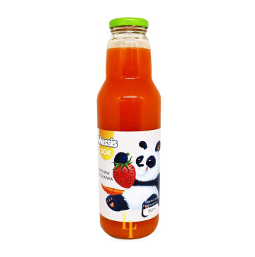 Сік MESSIS 750ml "Панда" полуниця + морква / скло  0.75л