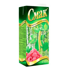 Сік Смак березово - малиновий з цукром 1л Сік Смак березово - малиновий з цукром 1л