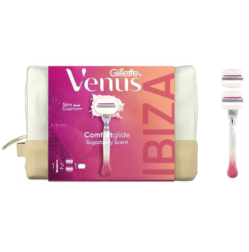 Набір Gillette Venus Comfort Glide З Бритва 2 касети+Косметичка