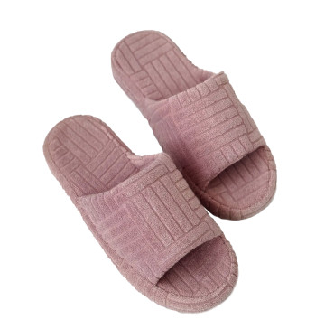 Капці жіночі HS махрові 38/39 пудрові