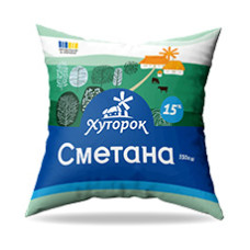 Сметана Хуторок 15% п/е 350г