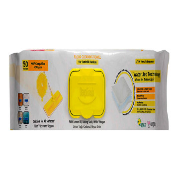 Серветки вологі Deep Fresh MOP LEMON для підлоги 50шт