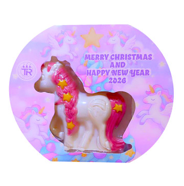 Конячка Ласунчик біла глазурована 75г