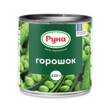 Горошок Руна консервований 420г