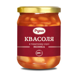 Квасоля Руна в томатному соусі с/б 500г
