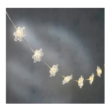 Гірлянда струна Сніжинка 10 LED 1.3м