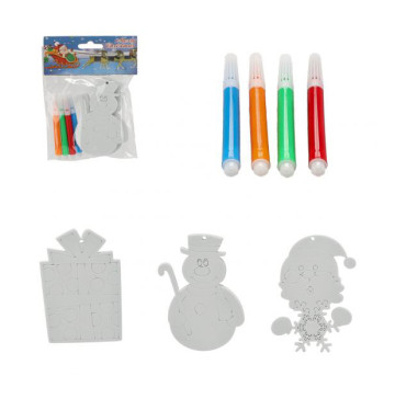 Комплект прикрас для розфарбування 3 шт 10см в асортименті