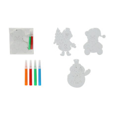 Комплект прикрас для розфарбування 3 шт 10см в асортименті