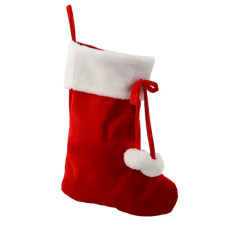 Шкарпетка новорічна декоративна 46см червоно - біла