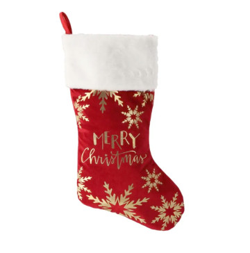 Шкарпетка новорічна декоративна 50см в асортименті