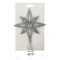 Ялинкова пластикова  верхівка Зірка Mica Decorations 20 см