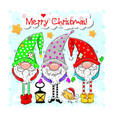 Серветка La Fleur 33х33  2ш 16шт Гноми святкові