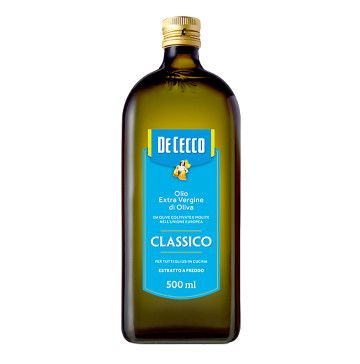 Олія оливкова нерафінована Extra Virgin Classico De Cecco с/пл 500мл