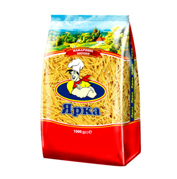 Вироби макаронні Вермішель Ярка м/уп 1кг