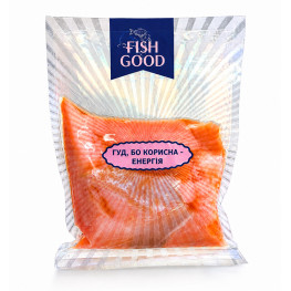 Лосось FishGood шматки с/с в/у 500г