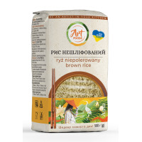 Крупа Art foods рис нешліфований м/у 500г