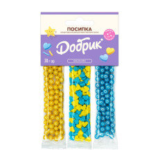 Посипка Добрик кондитерська перламутр Вільне небо 30г 3стіки