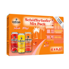 Набір сумiш пива з соком Schofferhofer з/б 4*0.5л
