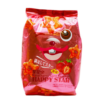 Крекер кукурудзяний зі смаком полуниці Yuki&love м/у 55г