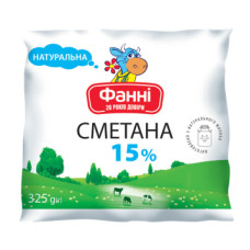 Сметана Фанні 15% п/е 325г