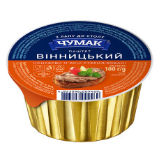 Паштет Вінницький 100г Чумак