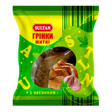 Грінки житні часник Sultan 80г Грінки житні часник Sultan 80г
