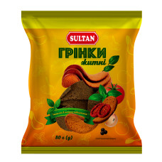 Грінки житні в'ялені томати Sultan 80г Грінки житні в'ялені томати Sultan 80г