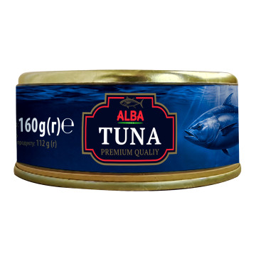 Тунець ALBA FOOD premium в олії 160г