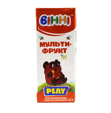 Нектар Вінні мультифруктовий з м'якоттю 0.2л