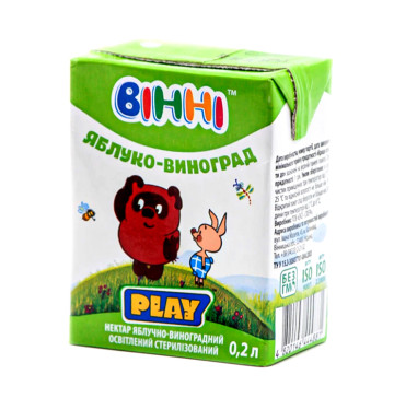 Нектар Вінні виноград -  яблуко 0.2л