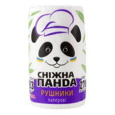 Рушники паперові 2-х шарові Big Roll Сніжна Панда 1шт Рушники паперові 2-х шарові Big Roll Сніжна Панда 1шт