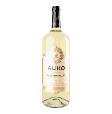 Вино 1.5л 9-13% біле напівсолодке Alazani valley Aliko C&W пл