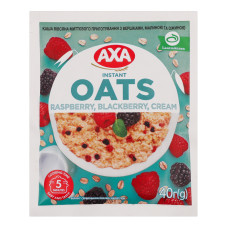 Каша вівсяна миттєвого приготування Raspberry-blackberry-cream Axa м/у 40г