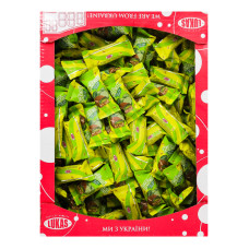 Цукерки глазуровані кондитерською глазур'ю з грильяжно-желейним корпусом зі смаком лайму BiFesti Lukas кг Цукерки глазуровані кондитерською глазур'ю з грильяжно-желейним корпусом зі смаком лайму BiFesti Lukas кг