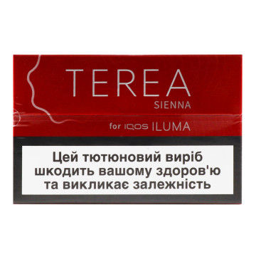Виріб тютюновмісний для електричного нагрівання з фільтром Terea Sienna 20шт
