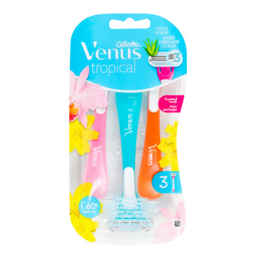 Бритви одноразові Tropical Venus Gillette 3шт