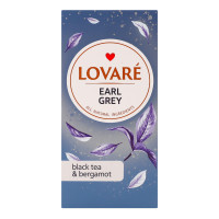 Чай чорний цейлонський байховий дрібний з бергамотом Earl Grey Lovare к/у 24х2г