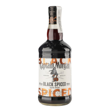 Напій алкогольний 0.7л 40% на основі карибського рому Black Spiced Captain Morgan пл