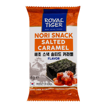 Норі снек зі смаком солона карамель Royal Tiger м/у 4г