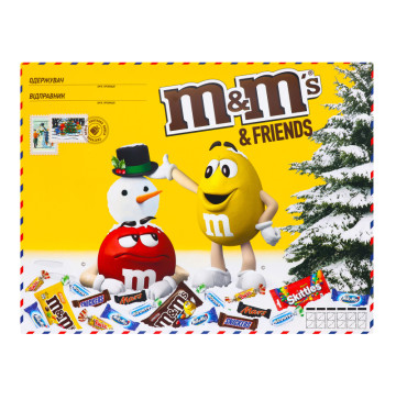 Набір кондитерський Велика бандероль M&M's&Friends к/у 327.5г