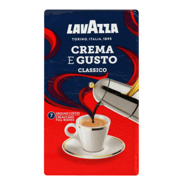 Кава натуральна смажена мелена Crema e Gusto Classico Lavazza в/у 250г